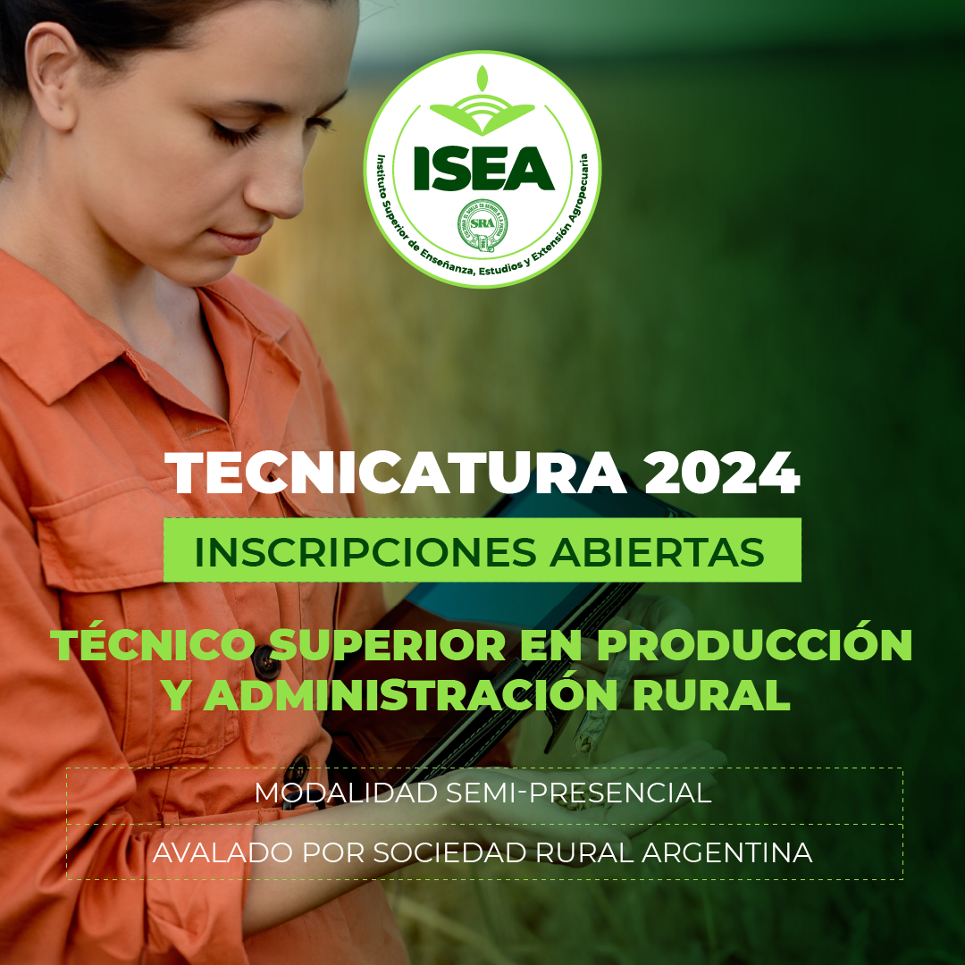 T Cnico Superior En Producci N Y Administraci N Rural Isea