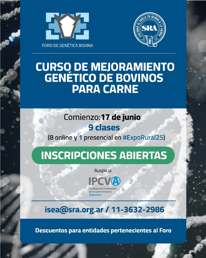 Curso Mejoramiento Genético de Bovinos para Carne- FORO- IPCVA-SRA