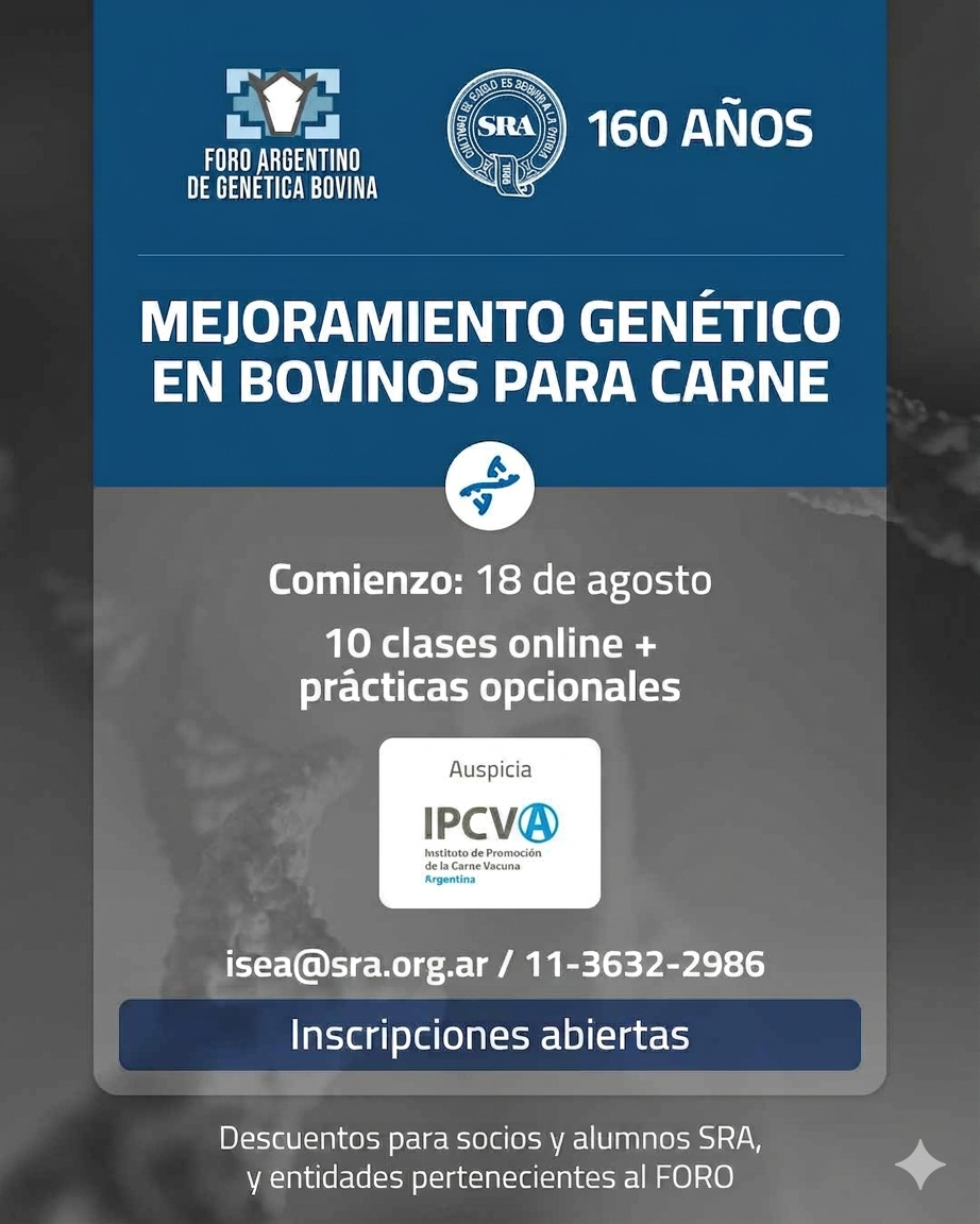 Curso Mejoramiento Genético de Bovinos para Carne- FORO- IPCVA-SRA