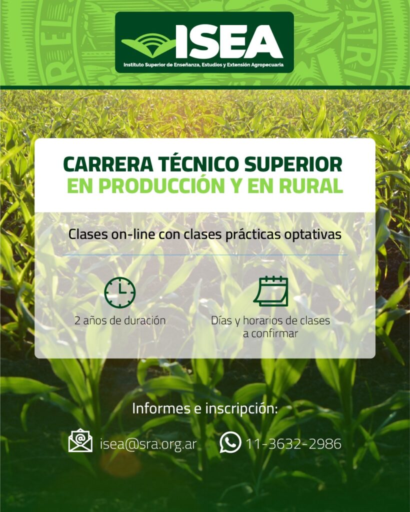 Tecnicatura Superior en Producción y Administración Rural Tecnicatura Superior en Producción y Administración Rural